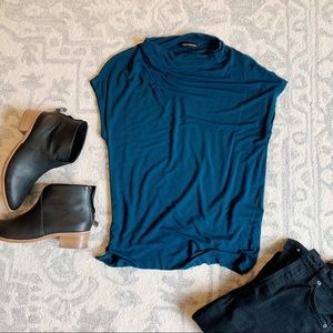 Club Monaco Cowl Jersey Top